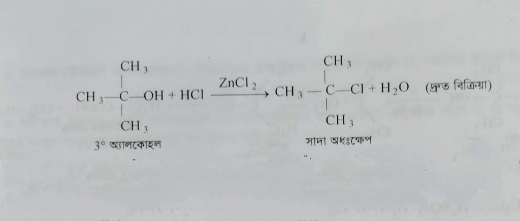 how to differentiate between primary secondary and tertiary alcohols