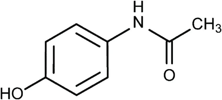 প্যারাসিটামলের গঠন। 